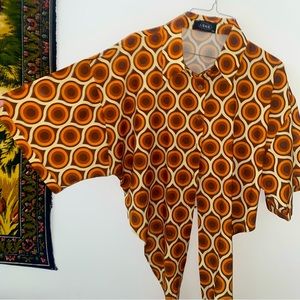 Cider Brown & Orange Let’s Groove top XXL